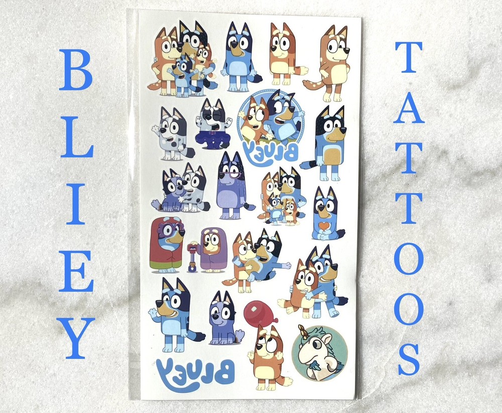 Bluey Temporary Tattoos from Bluey