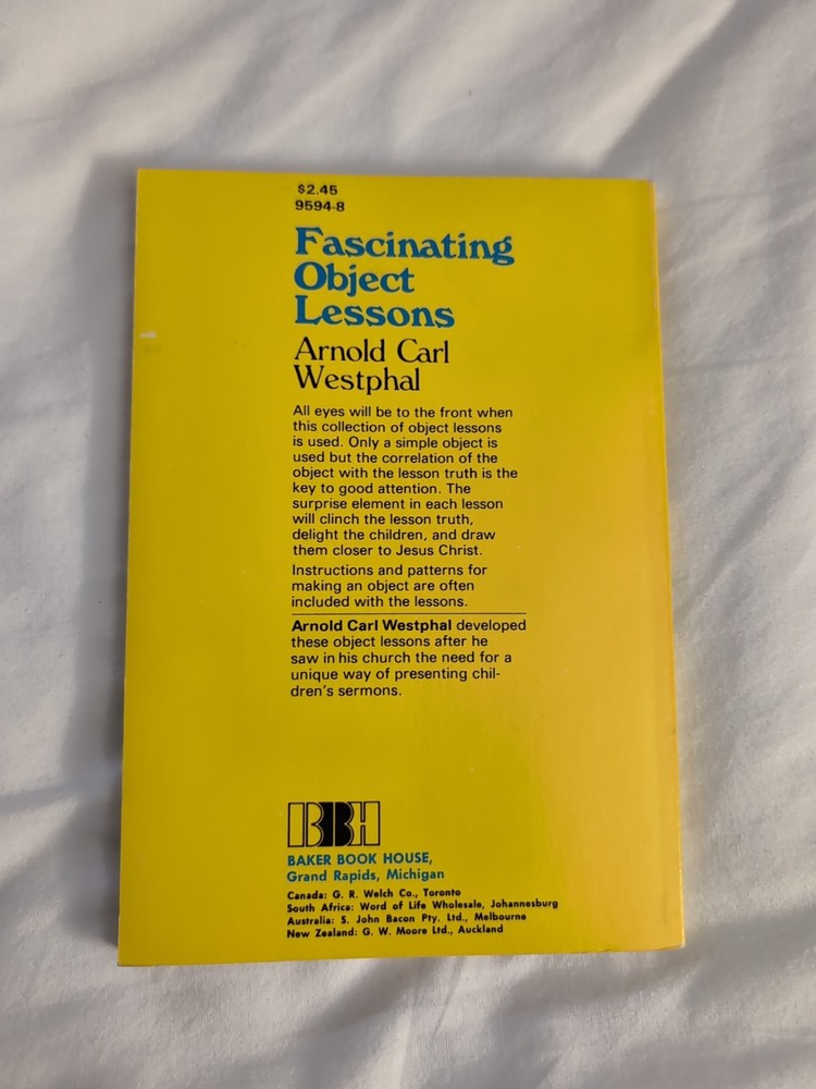 Fascinating Object Lessons Gospel Magic Book By Arnold Westphal