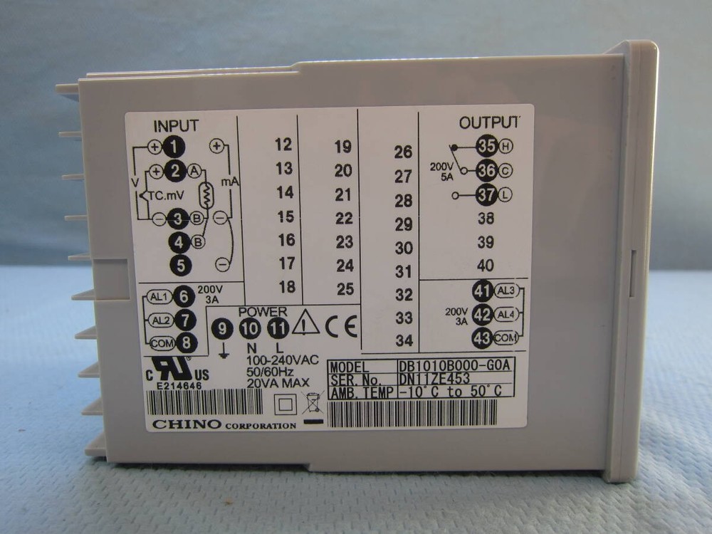 CHINO DB1000B Digital Temperature Controller Indicator From Japan