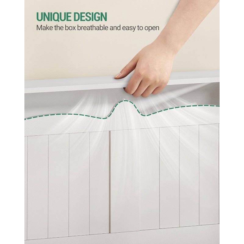 43.3" Storage Chest, Extra Large Storage Trunk with 2 Safety Hinges