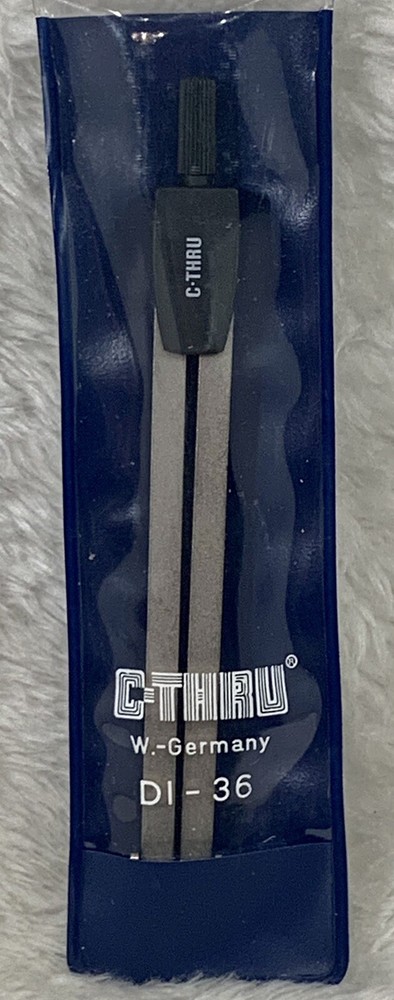 C-THRU DI-36 Divider Compass West Germany drafting Tool With Pouch