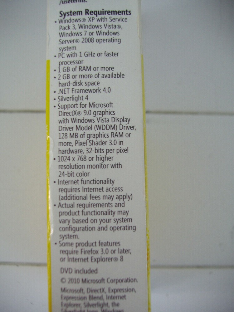 MS Microsoft Expression Studio 4 Ultimate Full English Retail DVD Version=SEALED