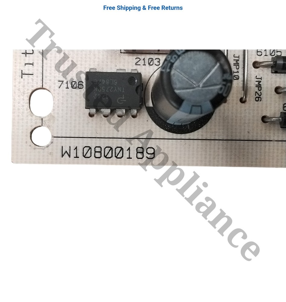Whirlpool Microwave Main Control Board Electronic Controller PCB W10800189