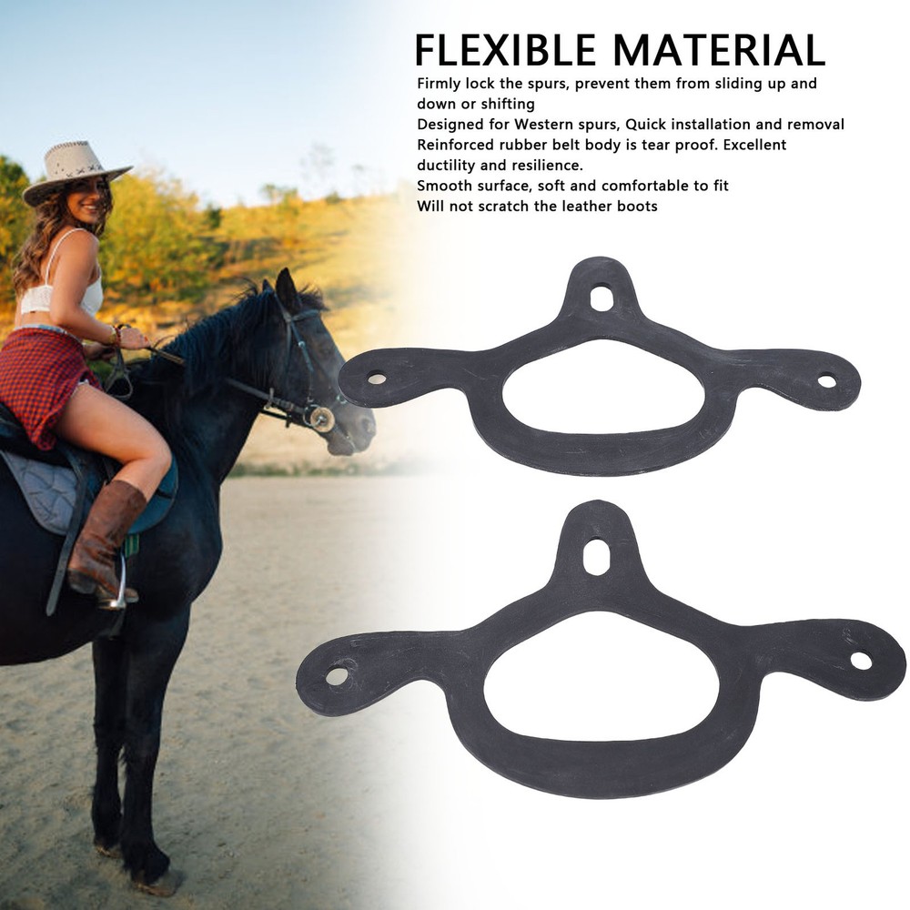 2pcs Rubber Spur Tie Down Straps Soft Great Elasticity