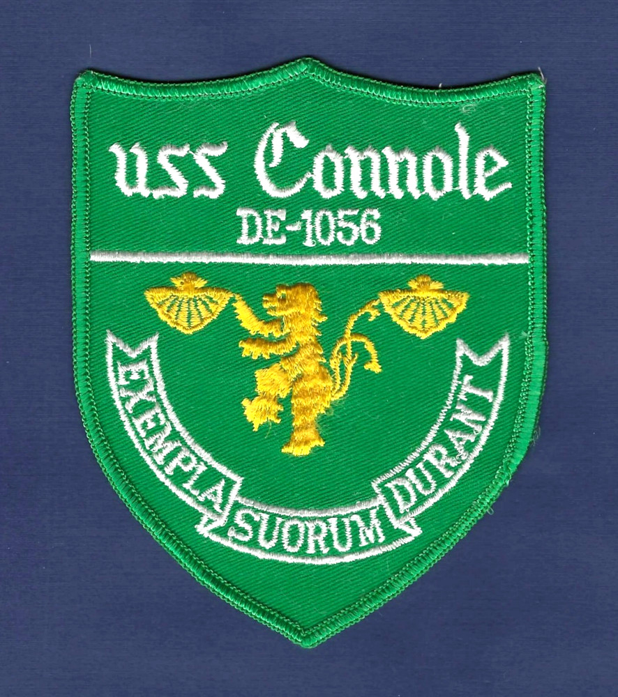 USS CONNOLE DE-1056 Destroyer Escort Ship's Crest Patch