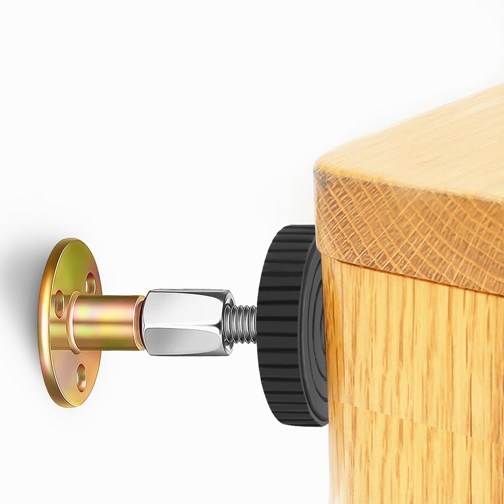 4x Anti Shake Solution for Bed Frames Adjustable Threaded Headboard Stabilizer