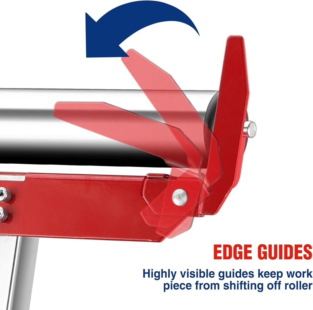Folding Roller Stand Height Adjustable, Heavy Duty 250 LB Load Capacity, Outf...