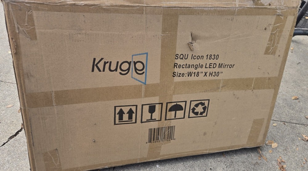 Krugg Bathroom Mirror with Dimmer and Defogger