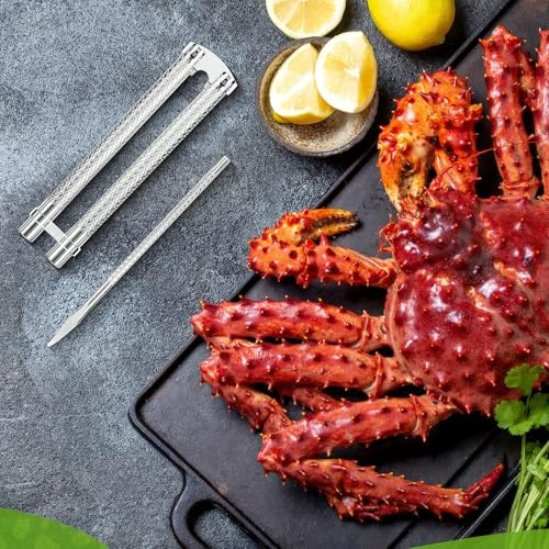 5-Piece Nut Cracker Tool for All Nuts, Crab Legs, Walnuts and Lobster -