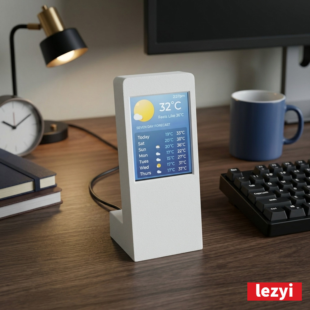 Smart Weather Forecast Display 2.8 inch Touchscreen 7 days forecast hourly