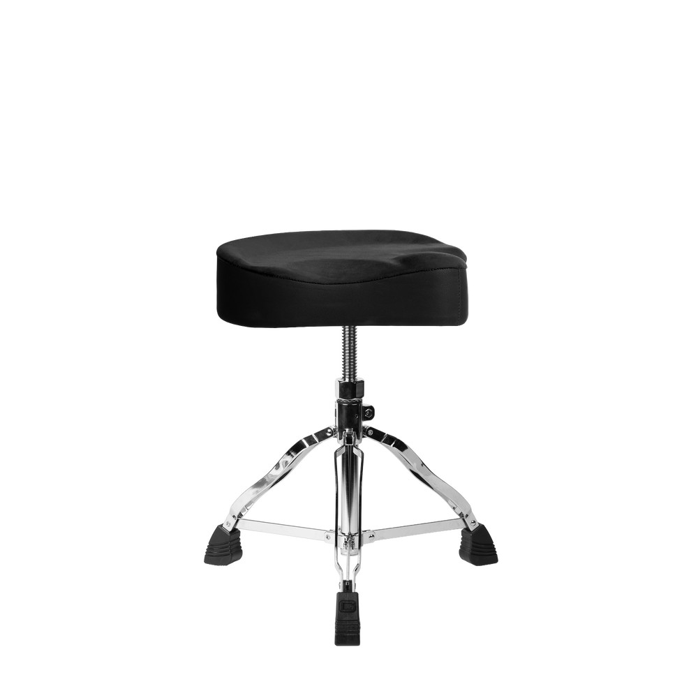 Gator Spindle Drum Throne with Saddle Seat, Black