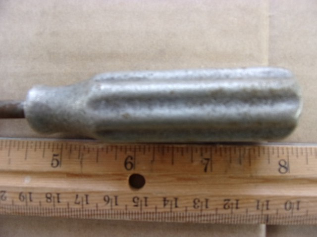 vintage flathead holding screwdriver cast handle