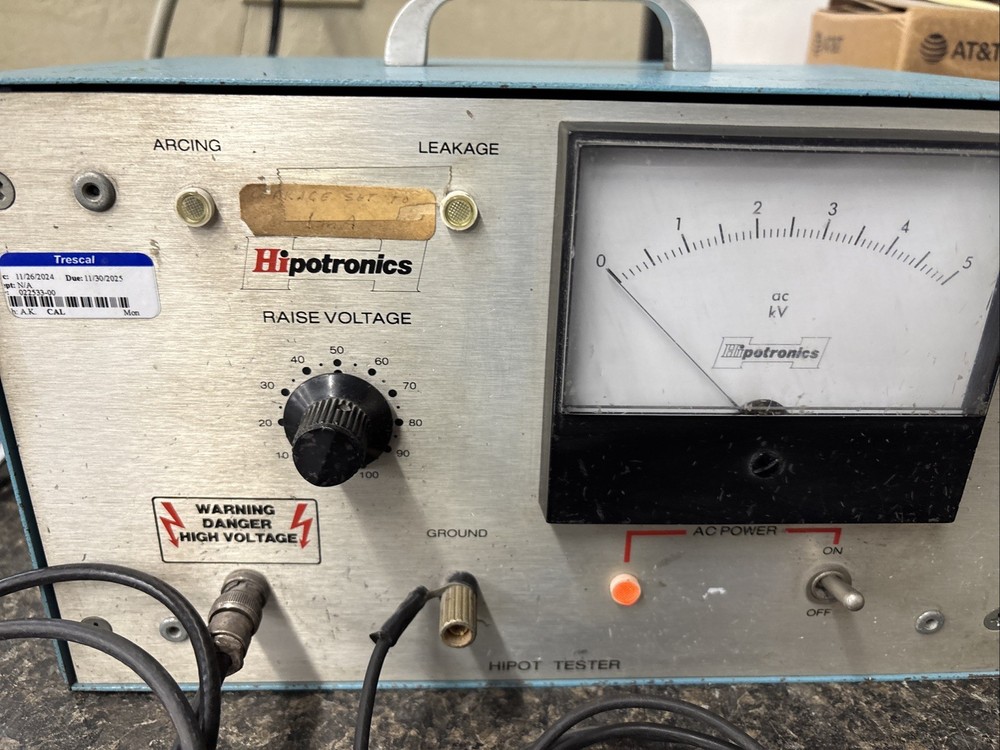 Hipotronics HDA5 Portable DC Hipot Tester Analog Laboratory Unit Excellent