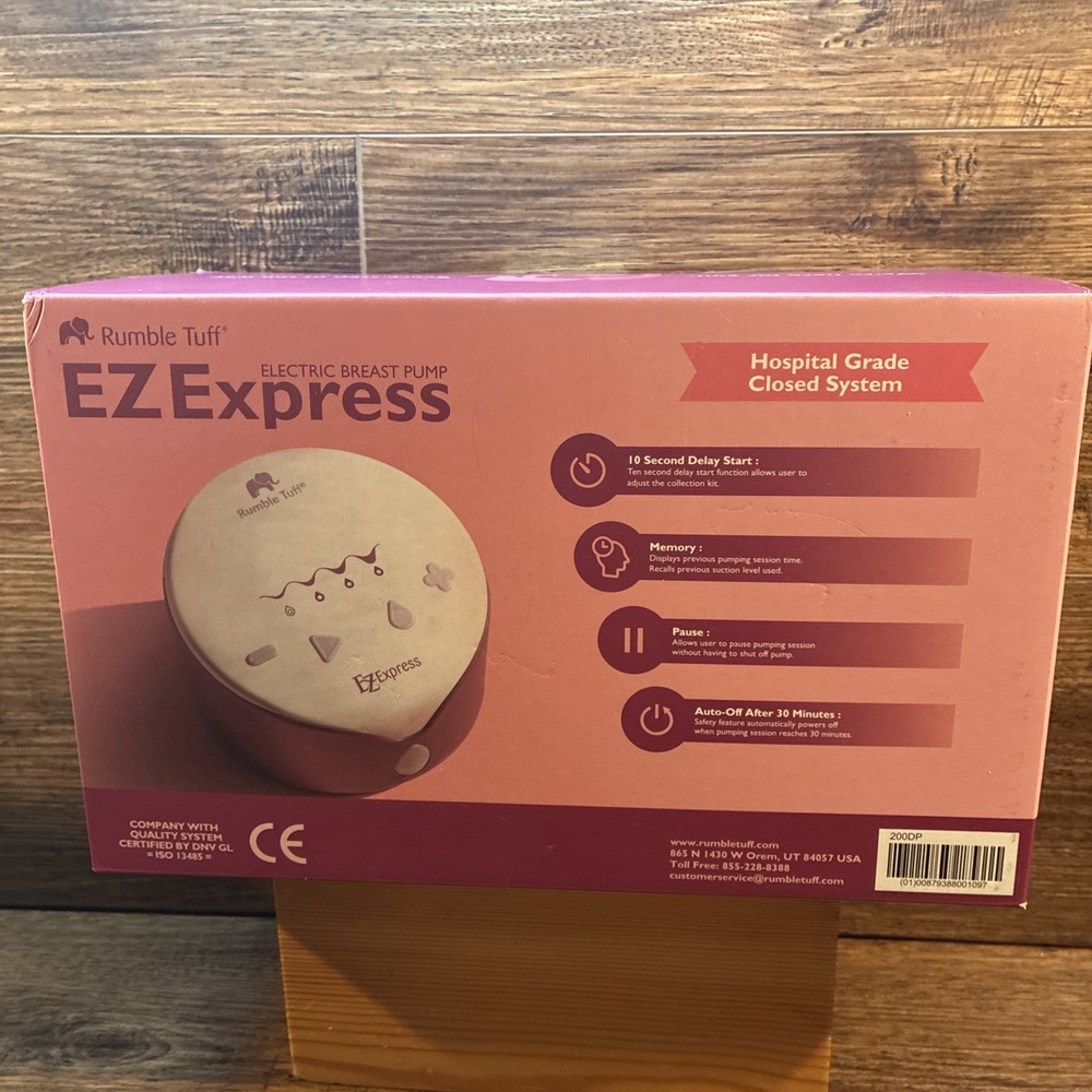 Rumble Tuff EZ Express with Peak Enhanced Waveform Manual Breastpump SEALED
