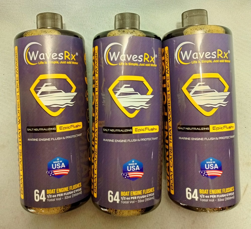 Lot Of 3 Waves RX Boat Engine Flushes