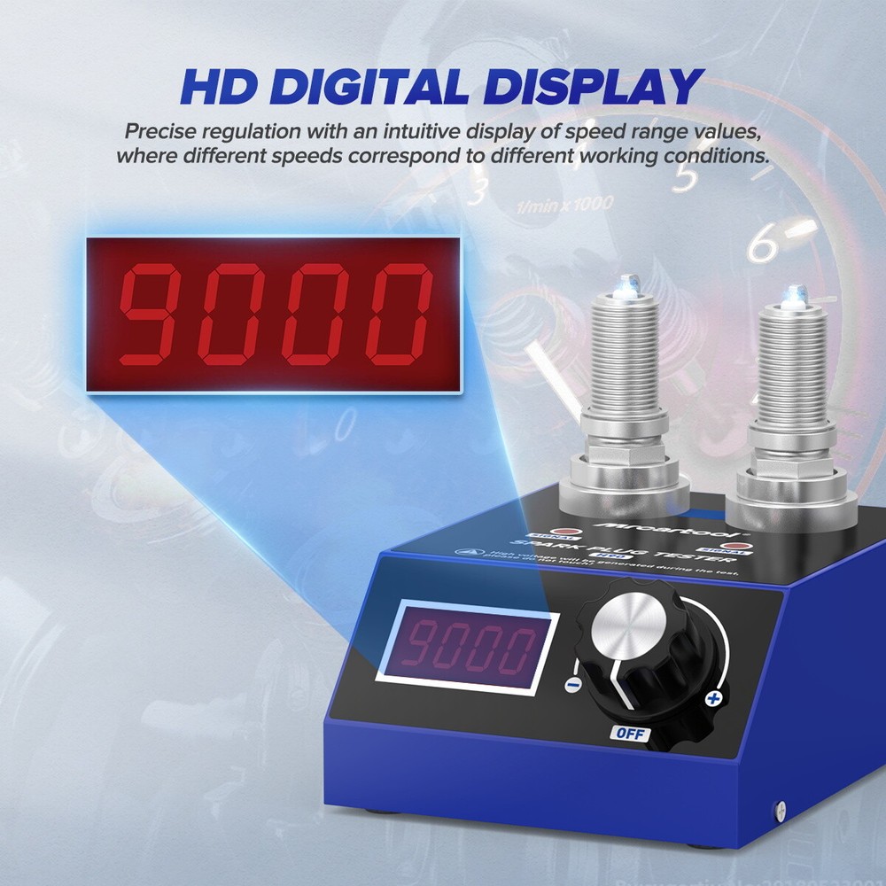 H90 Dual-Hole Car Spark Plug Tester Spark Plug Ignition Analyzer Diagnostic Tool