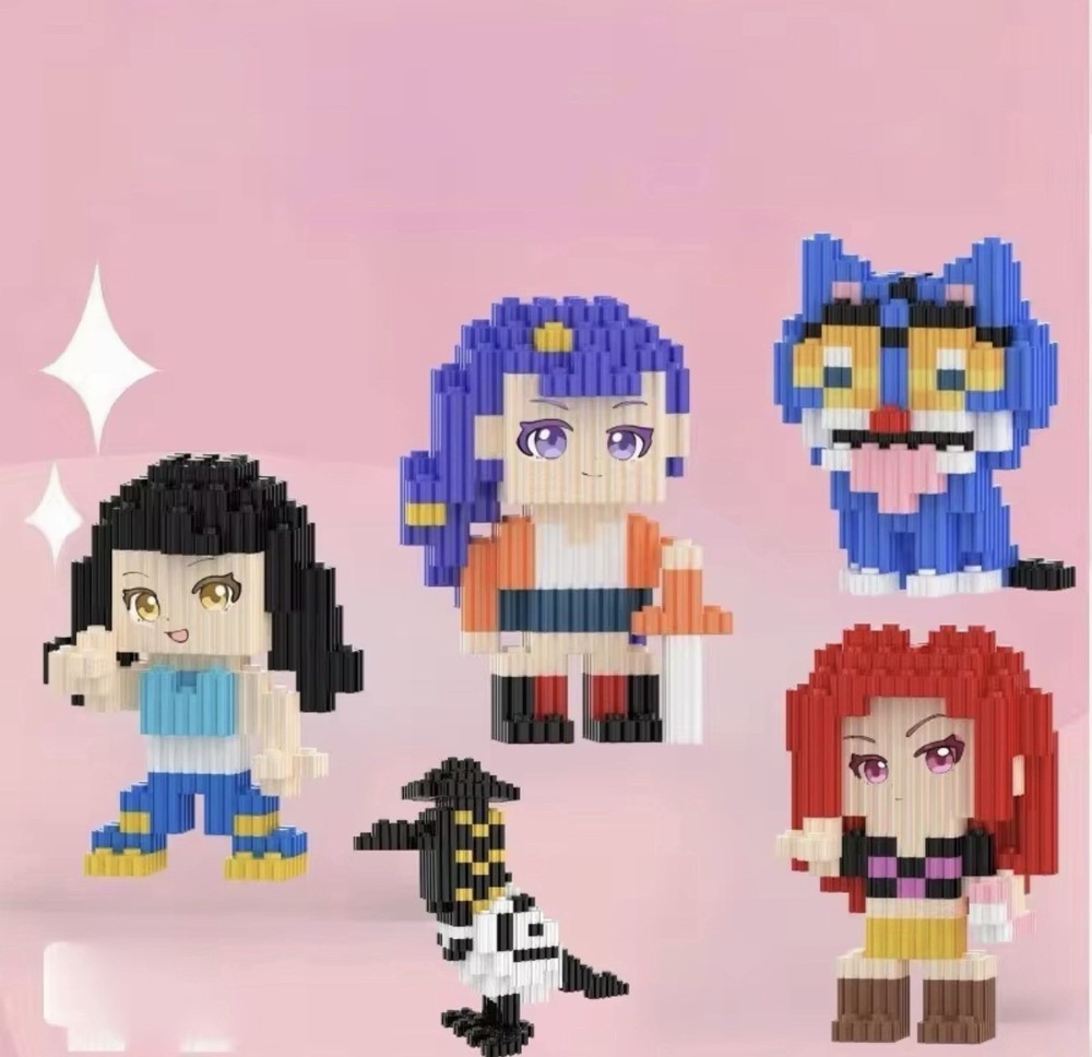 K-pop Hunters Derpy Tiger Inspired Micro Building Block Set- Mini Blocks