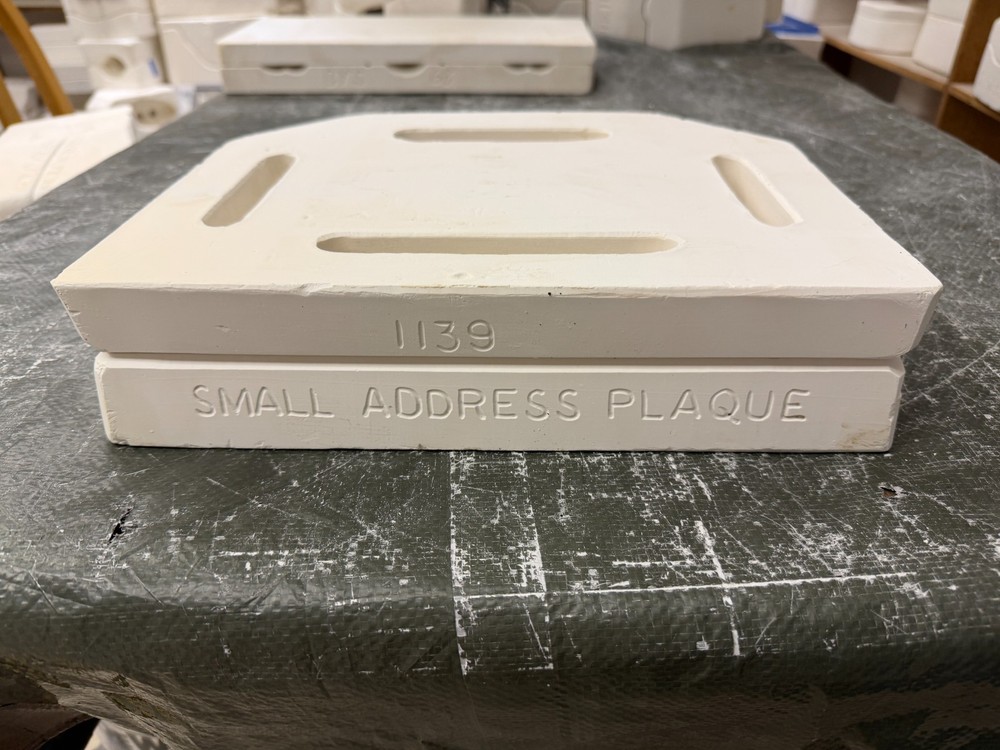 VINTAGE BOOTHE CERAMIC MOLD #1139 SMALL ADDRESS FRAME