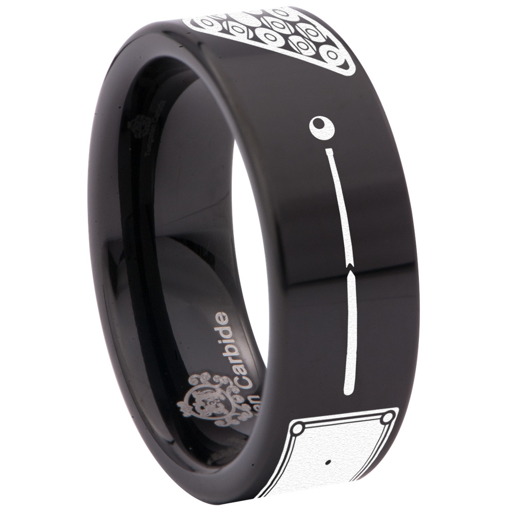Billiards Tungsten Carbide Ring