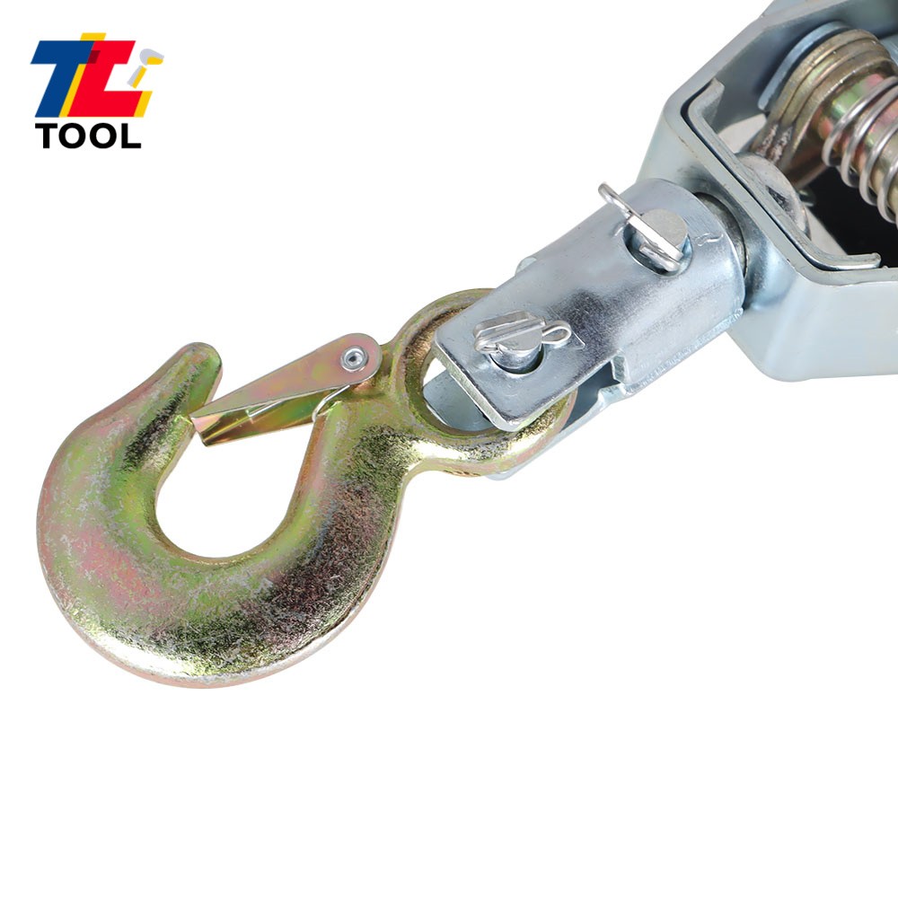 4 Ton Dual Gear Hand Power Puller Heavy Duty Power Cable Puller W/ 3 Hooks