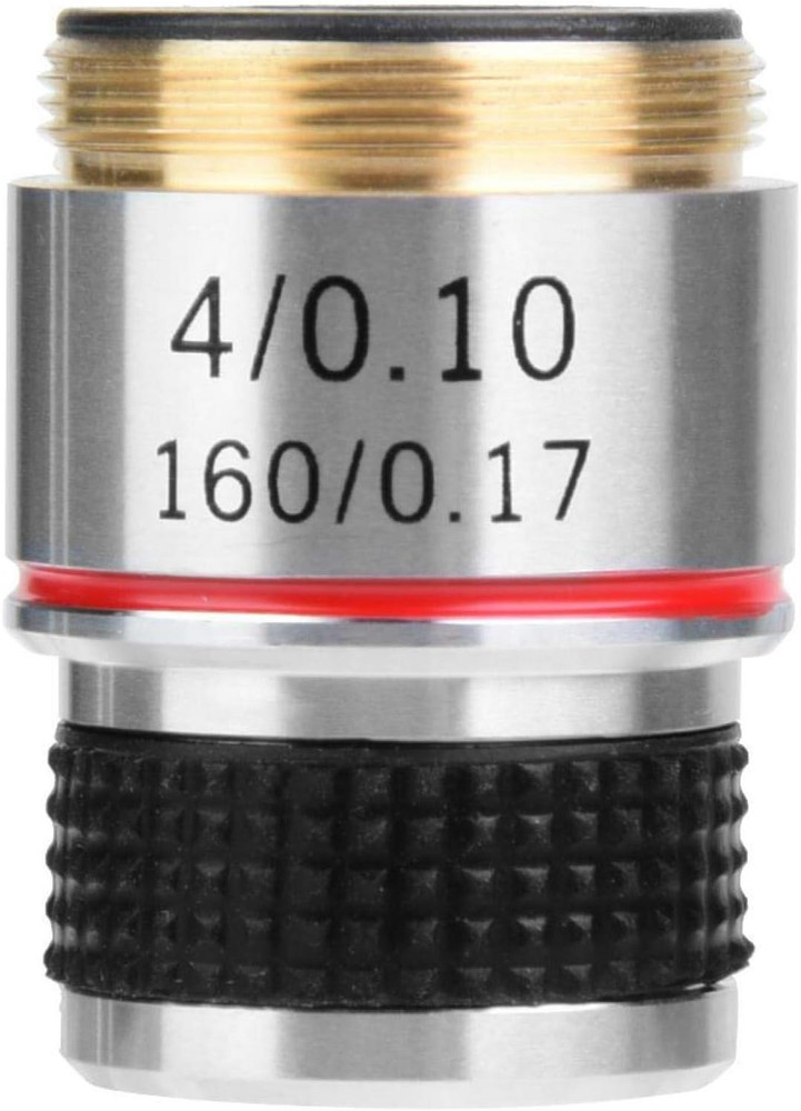 4X Compound Microscope Standard Plan Achromatic Objectives Lens 185 Conjugate Di