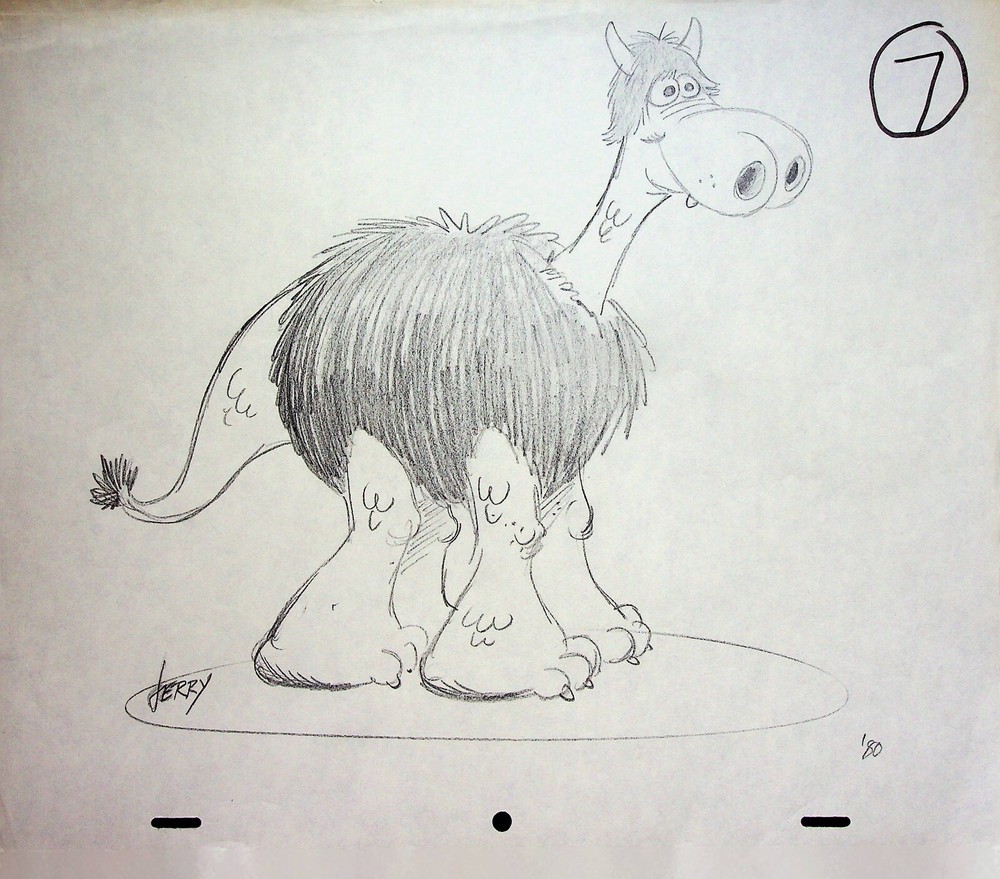 Daffy Dragons (Unreleased) JERRY EISENBERG Signed Hand-Drawn Character Layout#LF