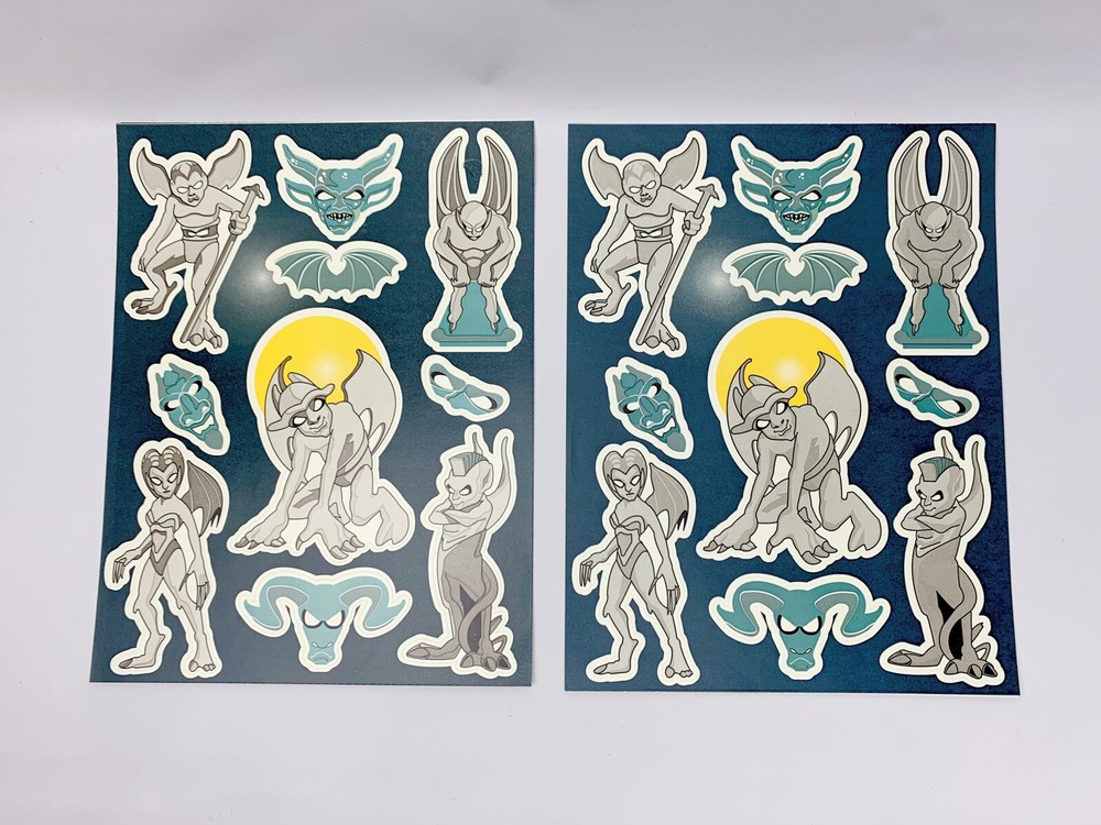 GARGOYLES STONE WARRIORS STICKERS SANDYLION 2 Sheets