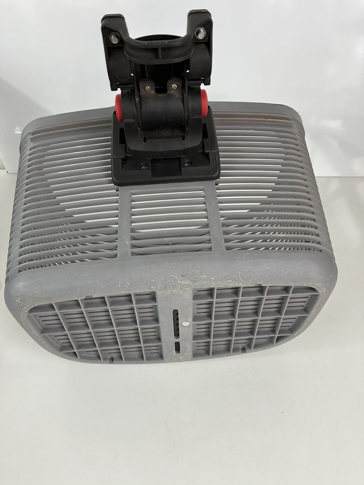 Flinger Grey Bike Basket With quick release adjustable mount system