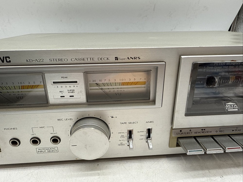 JVC KD-A22 Stereo Cassette Deck Tested