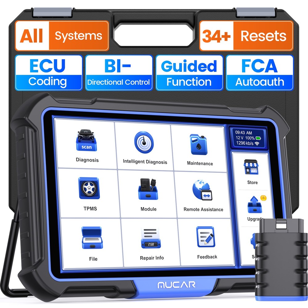 MUCAR VO8  OBD2 Scanner Bidirectional E.CU Coding Auto Diagnostic34+Service USA