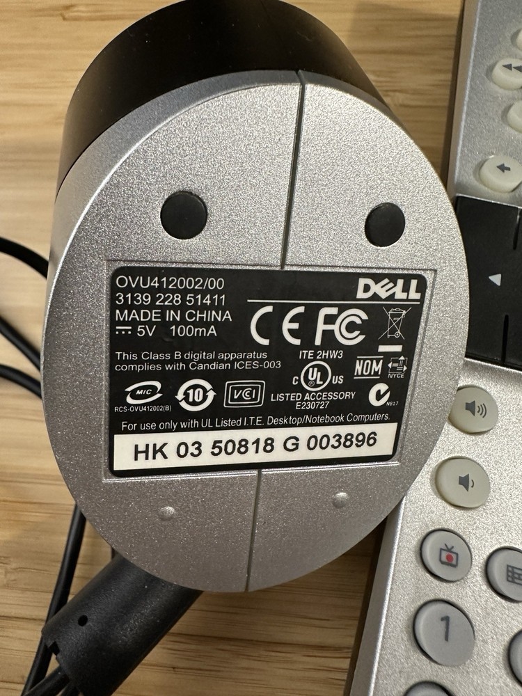Dell Windows Remote Control & USB IR Receiver