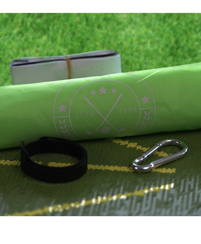 Golf Training Mat for Swing Practice Training Aid Game Set Real Balls Gift