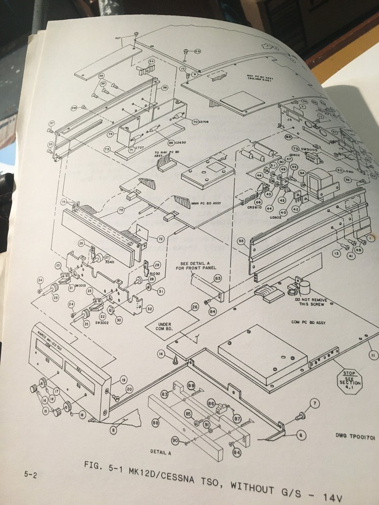 Narco MK-12D Cessna Replacement Addendum Maintenance manual