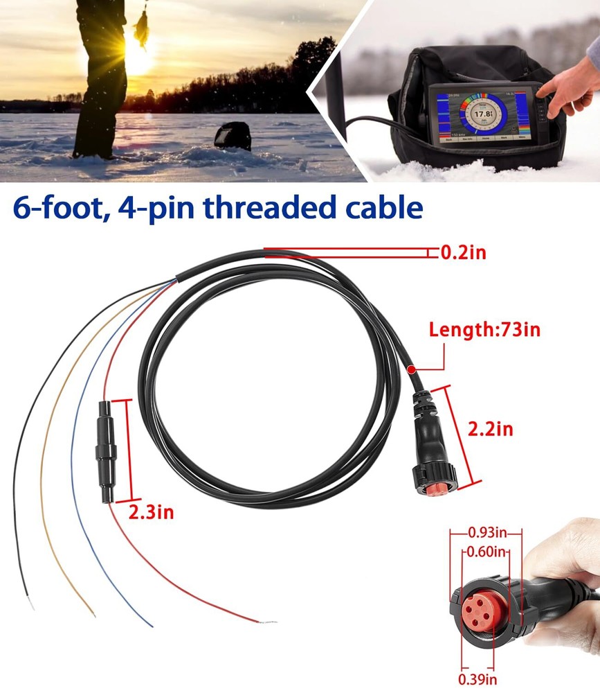 010-12445-00 Power/Data Cable for Garmin echoMAP Panoptix Chirp/Plus/UHD GPSMAP