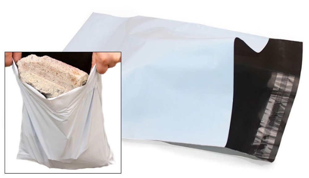 Premium Strong WHITE Plastic Mailing Postal Poly Pack Postage Bags UK ALL SIZES