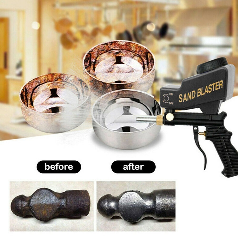 Handheld Spray Machine Gravity Sand Blaster Portable Small Air Sandblasting Tool