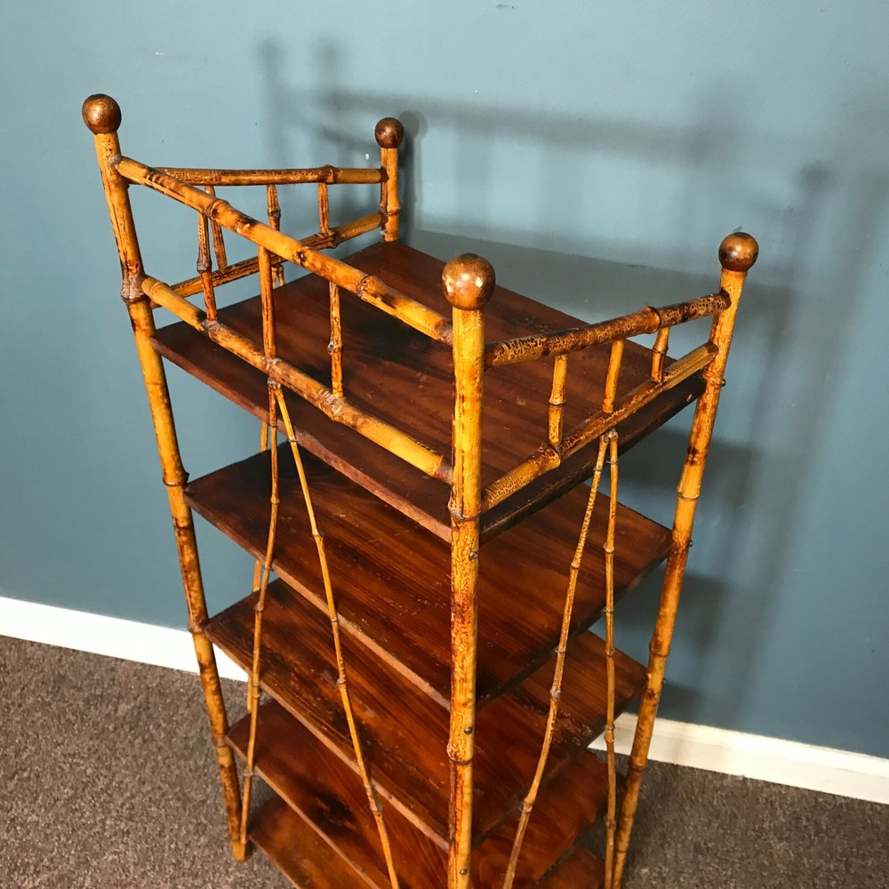 Antique Rattan Bookshelf