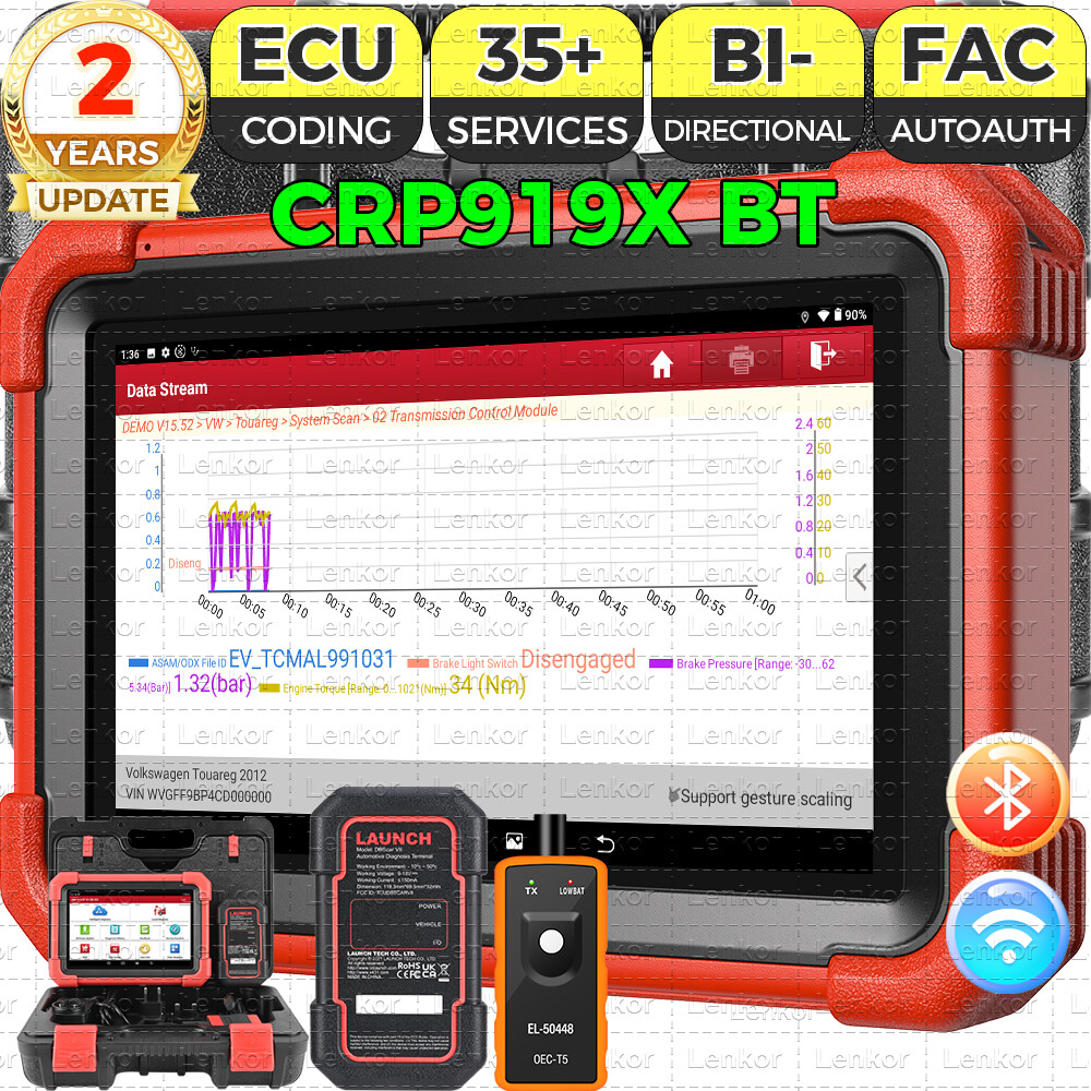 2025 LAUNCH X431 CRP919X BT PRO Bidirectional Car Diagnostic Scanner ECU Coding