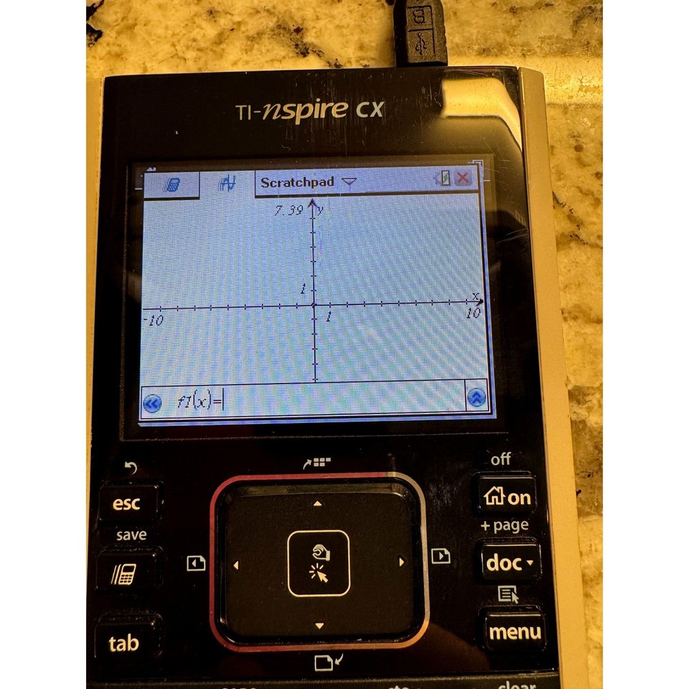 Texas Instruments TI-Nspire CX Graphing Calculator Tested Working with Case