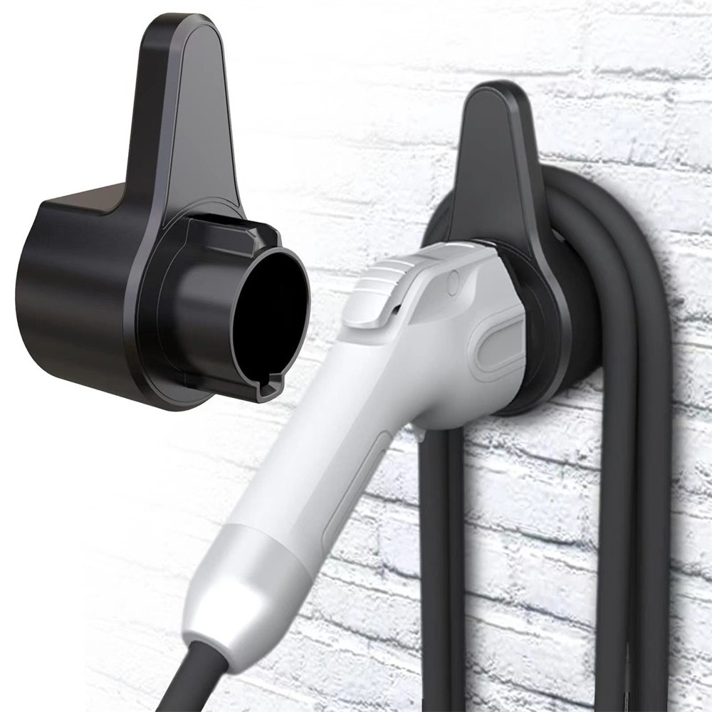 1PC EV Charger Plug Holder Wall Mount Bracket Socket For Electric Car Charging