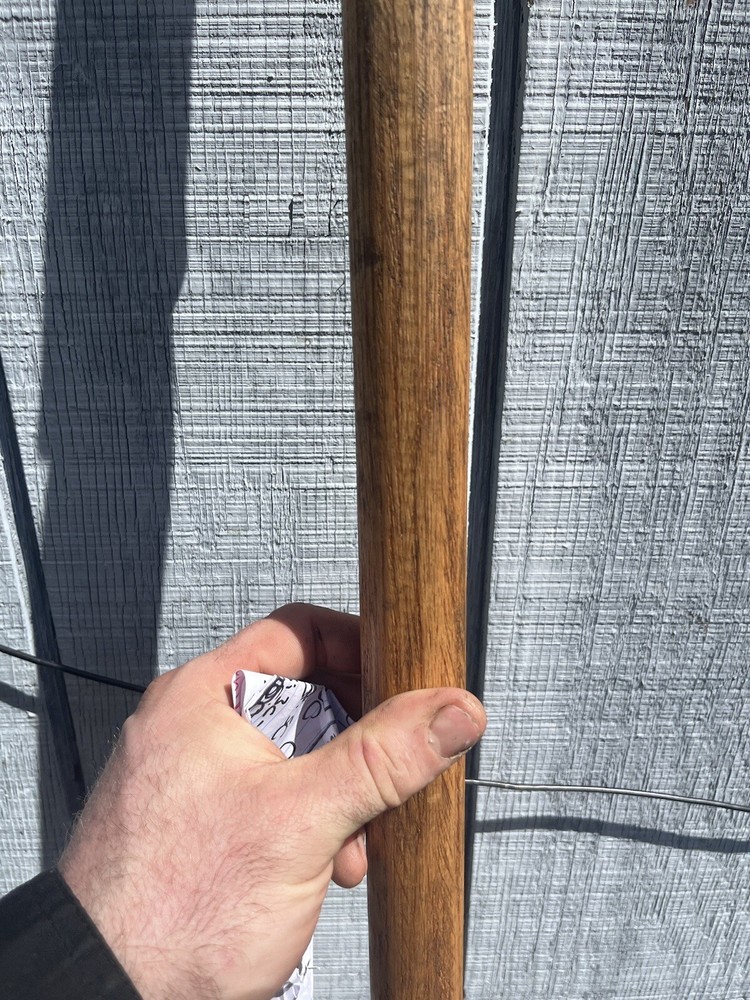 72” Red Oak shaft & cold steel training spear head
