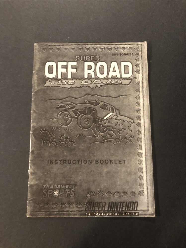 super off road baja snes Manual