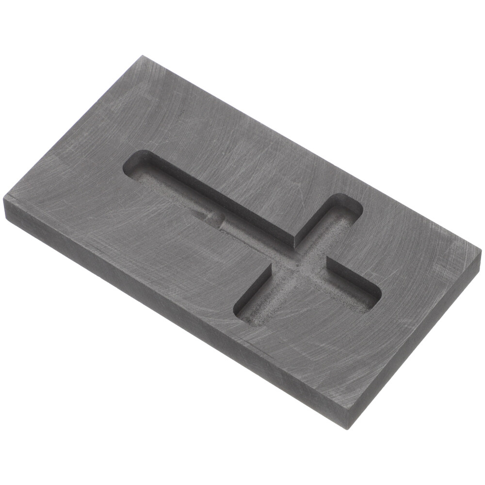 Black Graphite Cross Mold Refining Scrap Melting Gold Shape Ingot