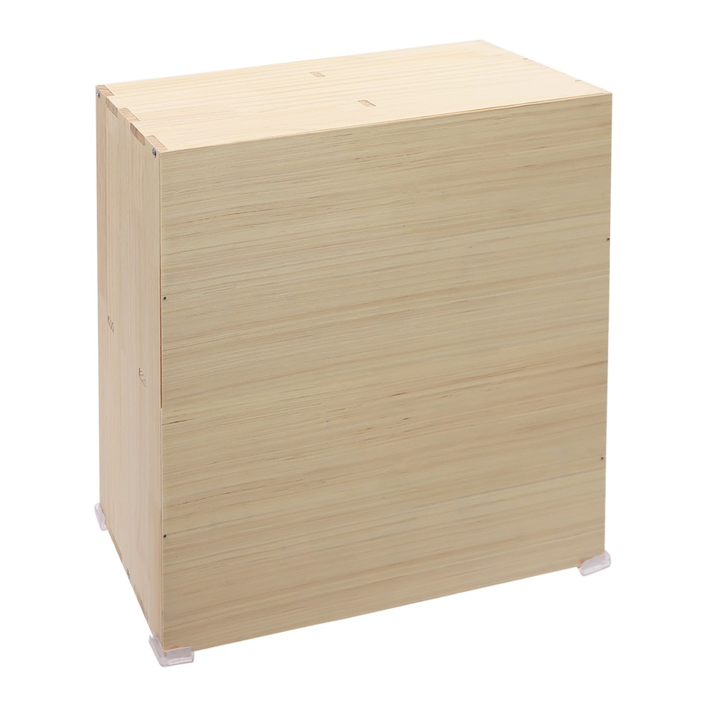 2 Tier Solid Wooden Bookcase Cube Organizer Freestanding Shelves Display Cabinet