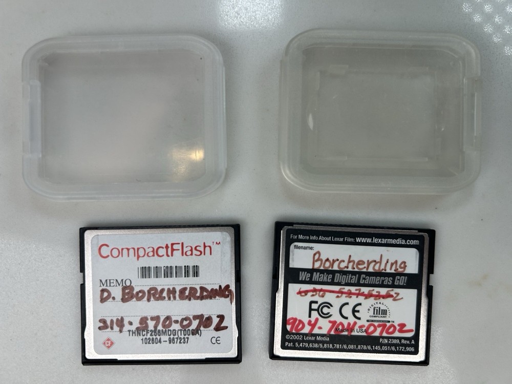 Lexar High-Speed 1 GB 40x & 256mb DaneElec CompactFlash Memory Cards