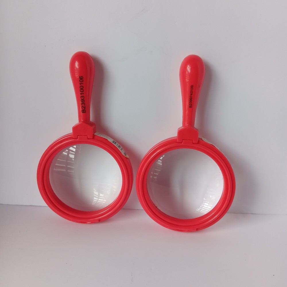 (2) Student Thick Durable Magnifying Glasses-Thick Plastic