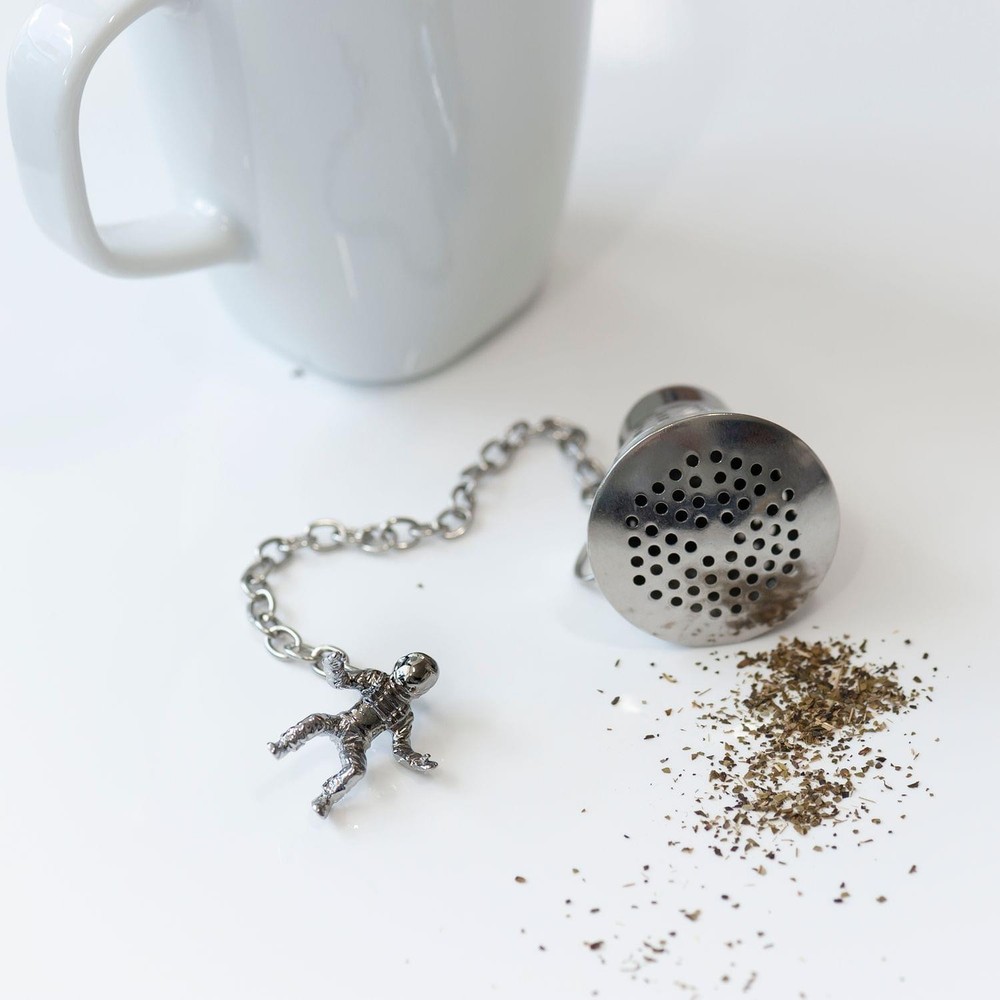 Space Capsule w Astronaut Stainless Steel Tea Infuser