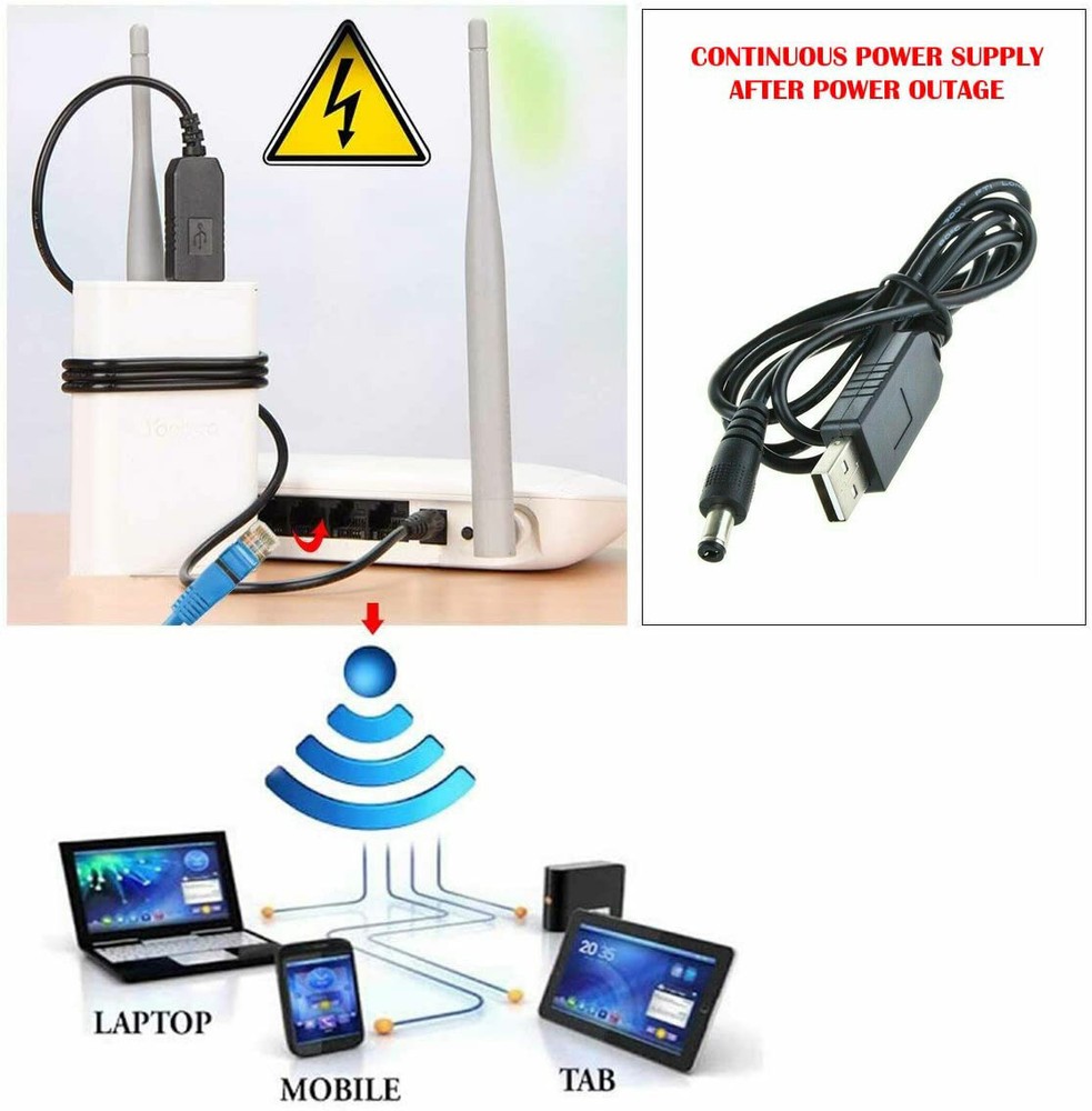 USB Power Boost Line DC 5V To DC 12V Step UP Module USB Converter Adapter Cable