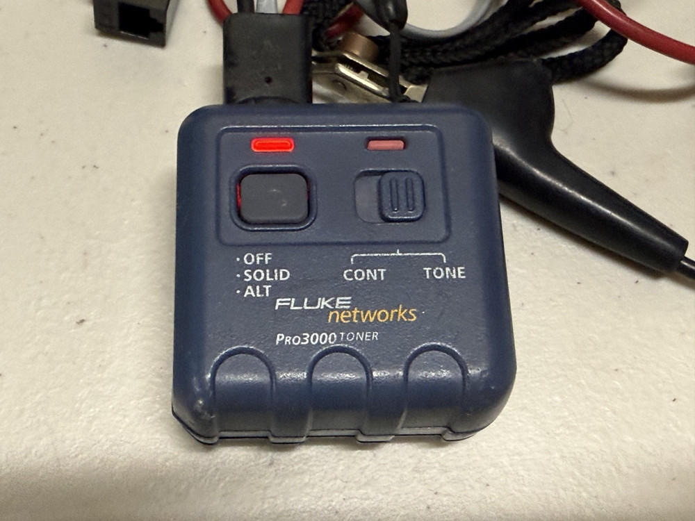 Fluke Networks Pro3000 Tone Generator - Broken Tip - Works Tested