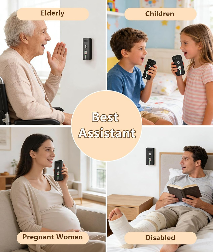 Intercoms Wireless for Home, 2 Way Audio Hands-Free Wireless Intercom System, 16